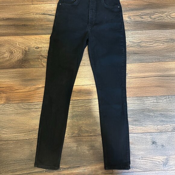 Reformation Jeans Serena High Rise Skinny Black - Picture 3 of 6